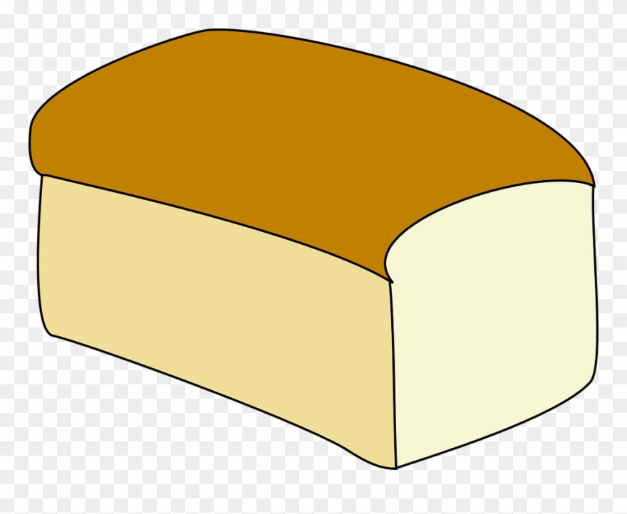 Bread, Loaf, White Bread, Sandwich Bread, Food, Baked - Loaf Of Bread Clipart - Png Download