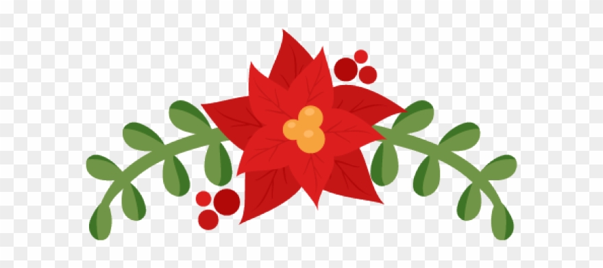 Poinsettia Clipart Cute - Cricut - Png Download