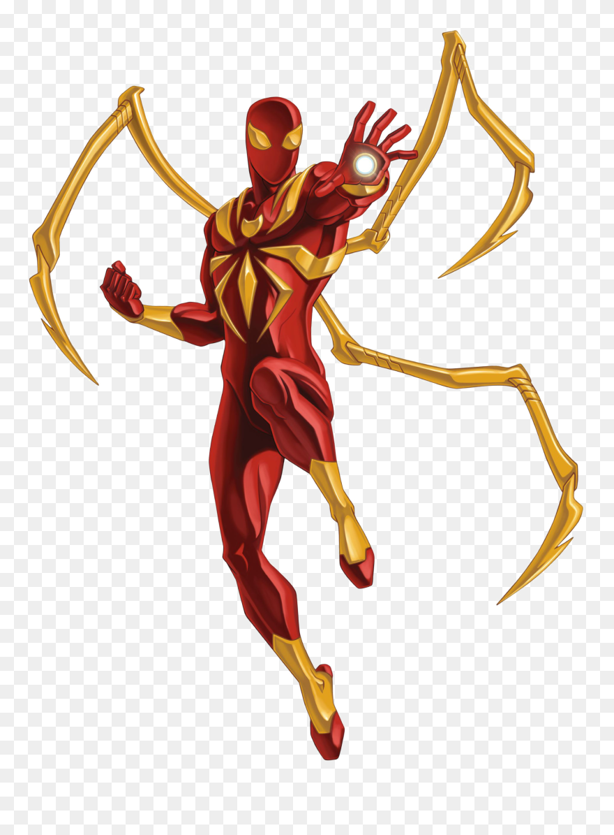 Iron Spiderman Clipart Ultimate Spider Man Personajes Png
