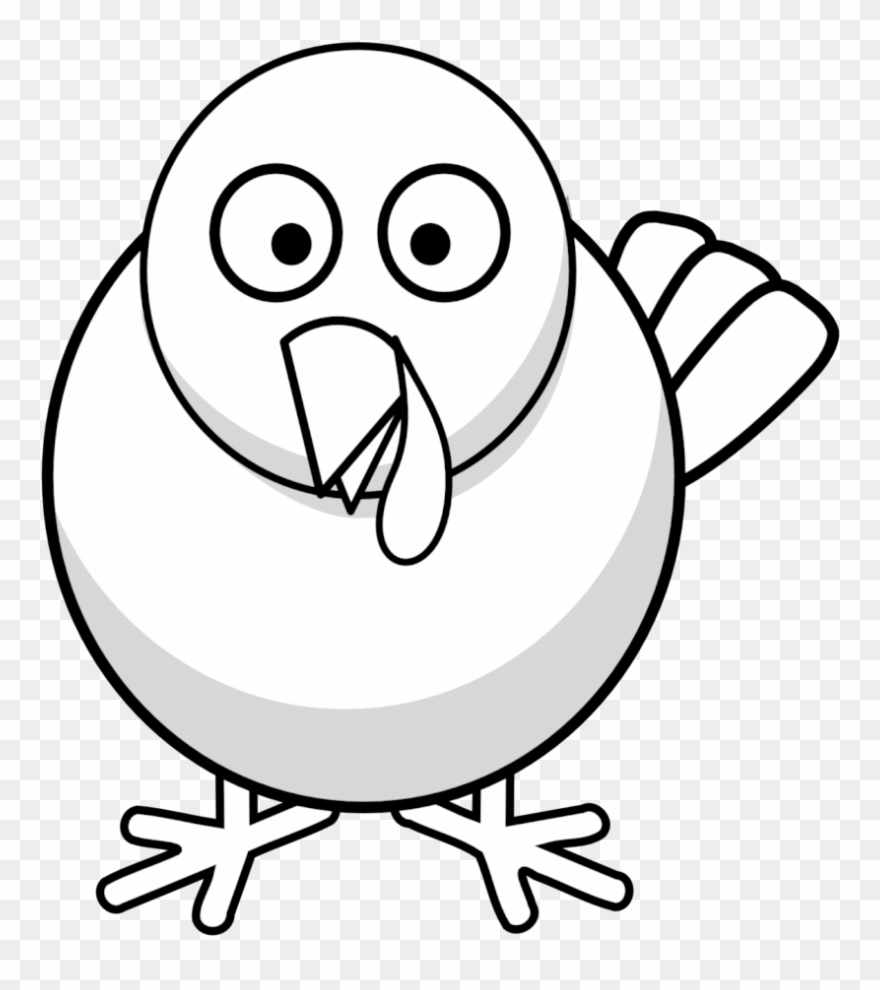 Turkey Body Clipart 2 Clip Art - Turkey Face Coloring Page - Png Download
