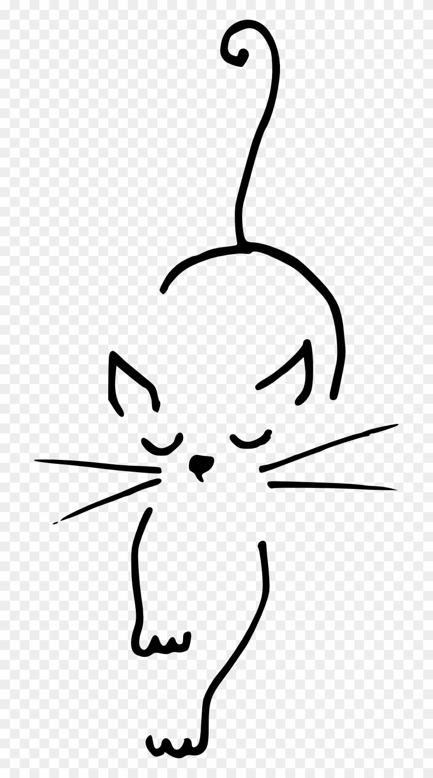Cute Cat Drawing - Cute Drawings For Halloween Clipart