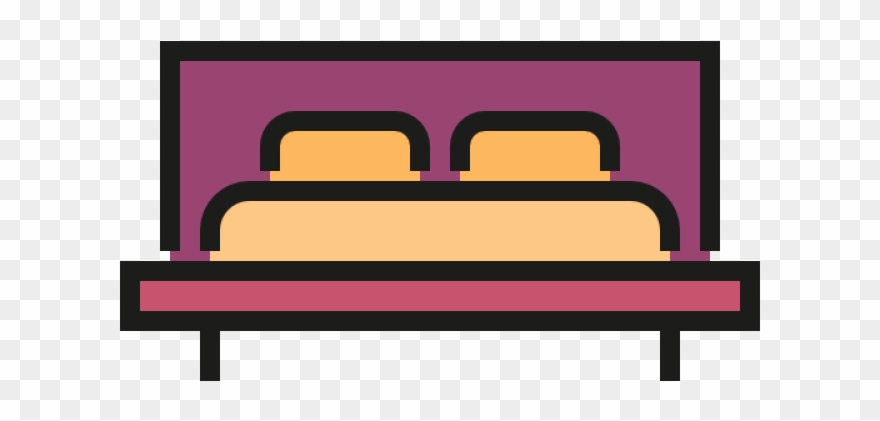 Bedroom Clipart Transparent - Bed - Png Download