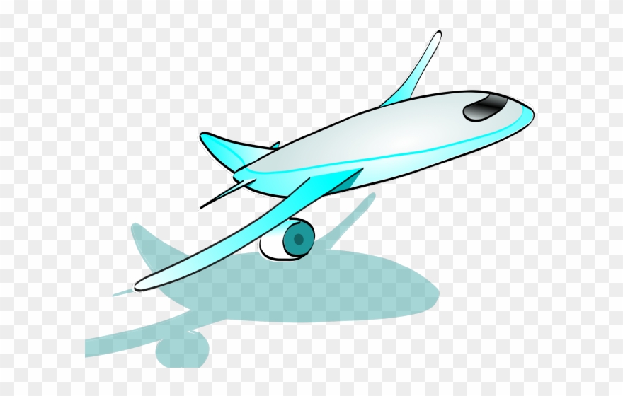 Plane Clipart Clip - Airplane Taking Off Cartoon - Png Download