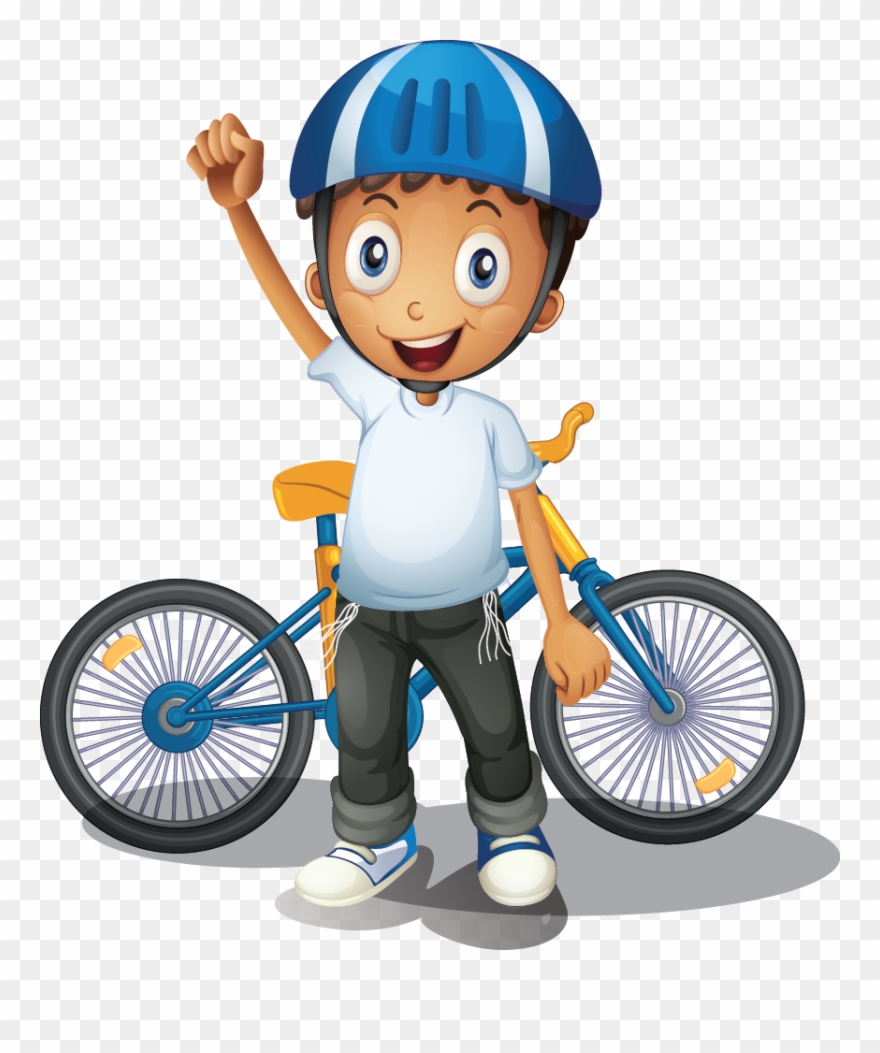 Bicycle Mountain Bike Clip Art Camp Transprent - People Riding Bikes Clipart Transparent - Png Download