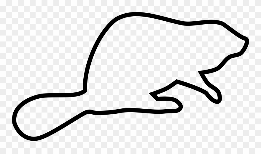 Beaver Dam Drawing Animal Computer Icons - Beaver Outline Clipart
