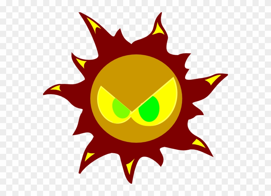 Angry Sun Clipart Png Transparent Png