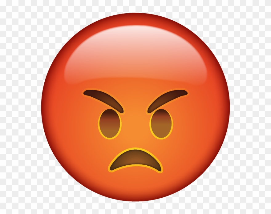 Annoyed Face When You're So Mad That Red In The Face - Angry Emoji Png Clipart
