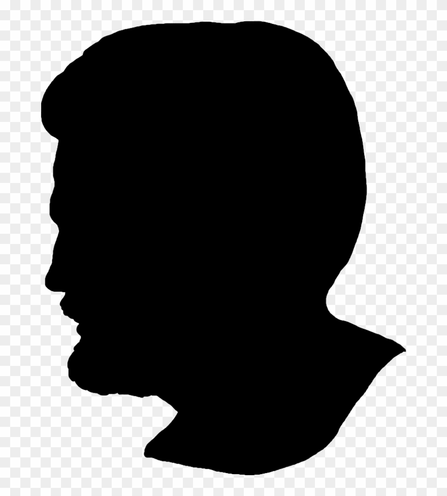 Clip Art Stock Beard Clipart Silhouette - Силуэт Лица Мужчины Пнг - Png Download