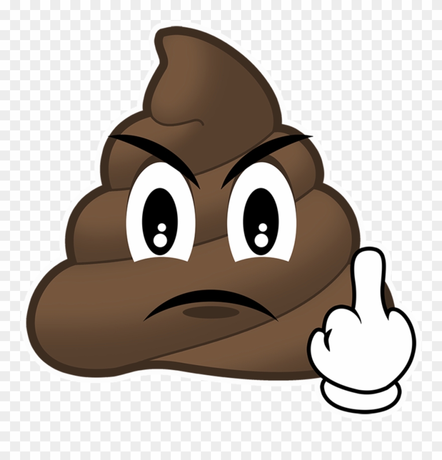 Poop Clipart Mad Vector - Happy Birthday Poop Emoji - Png Download