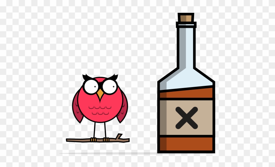 Bewise Be Real Know Your Limits - Alcohol Poisoning Owls Clipart
