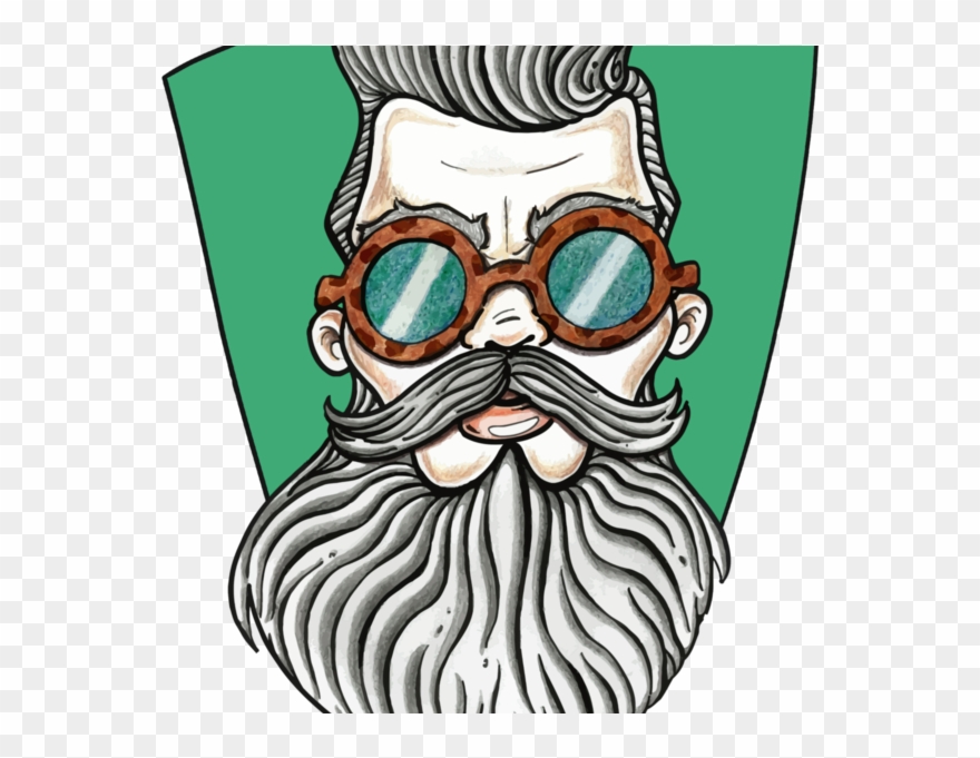 Clip Art Stock Beard Clipart Dark Glass - Beard - Png Download