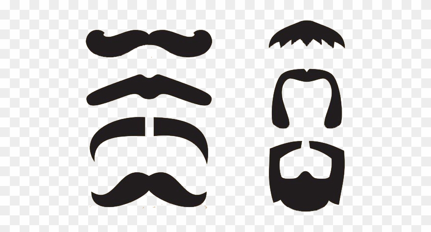 Clipart Black And White Download Beard Clipart Mouth - Vector De Bigote Gratis - Png Download