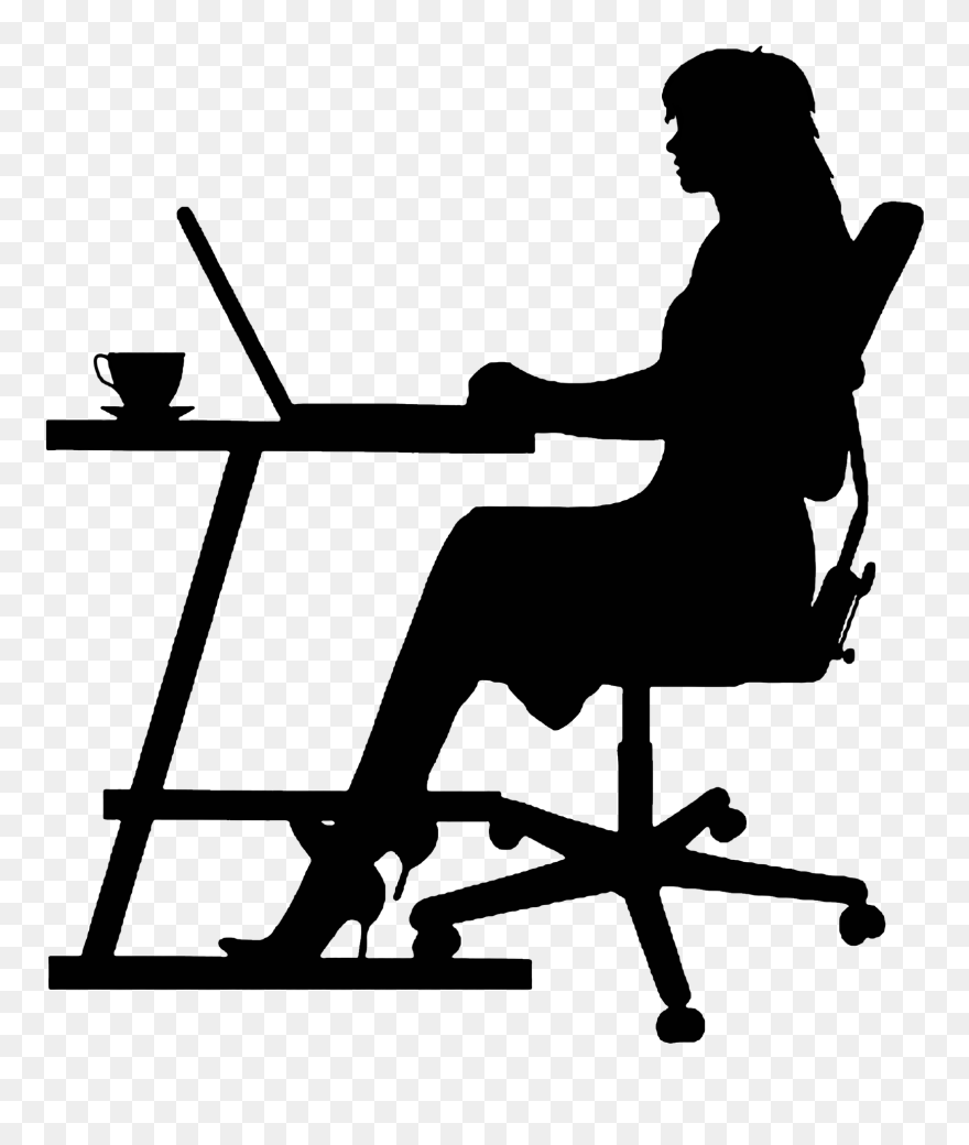 Picture Transparent Library Free Image On Pixabay - Secretary Clipart Black And White - Png Download