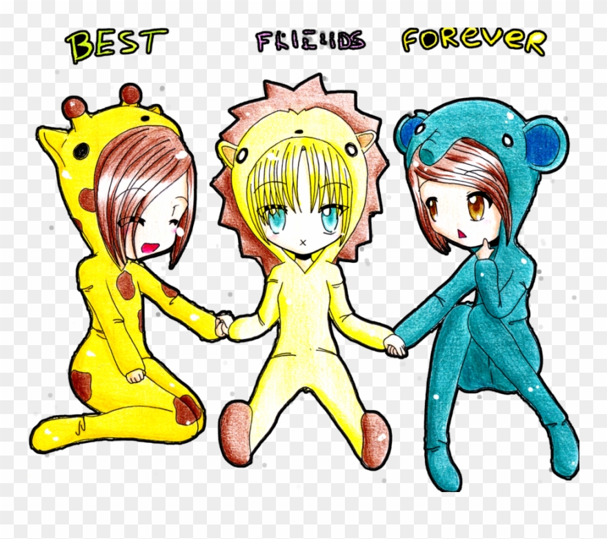 Best Friends Forever Cute - Best Friends Forever Drawing Clipart