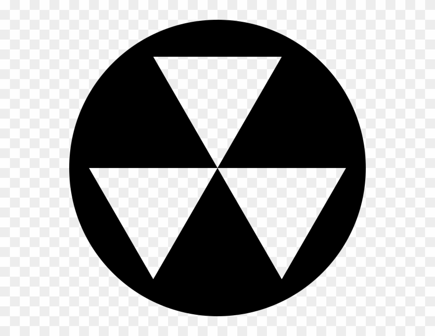 Clip File Symbol Wikipedia Filefallout - Fallout Shelter Sign Black And White - Png Download