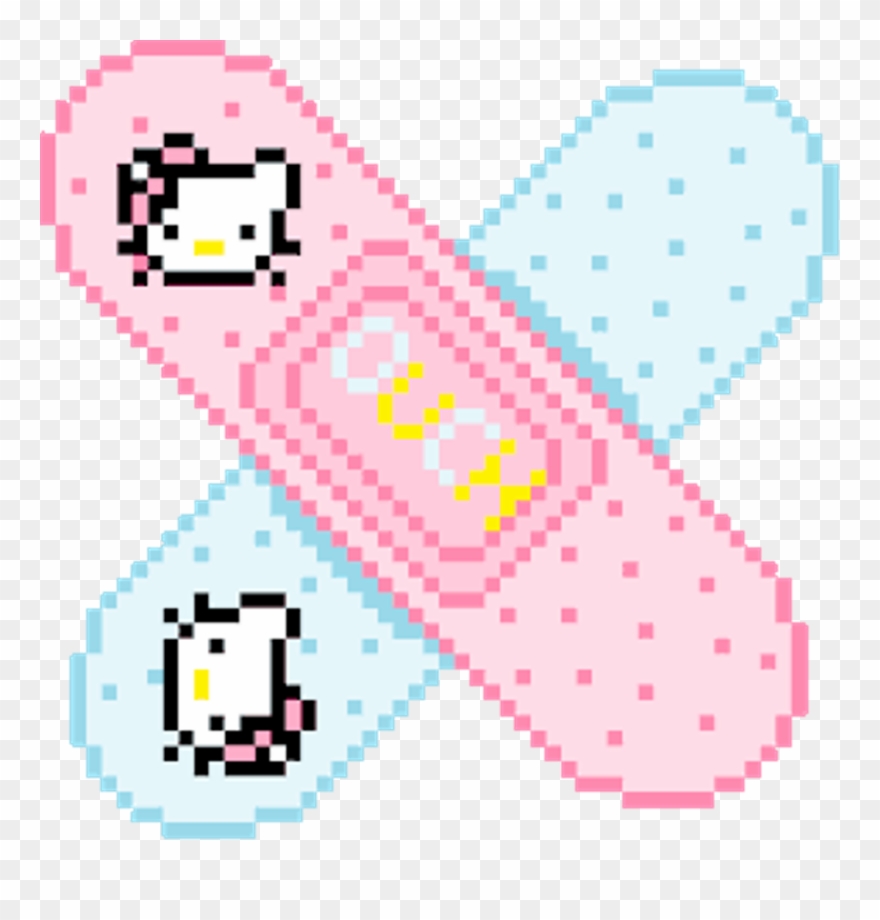 Clip Art Royalty Free Bandaid Clipart Ouch - Hello Kitty Pixel Png Transparent Png