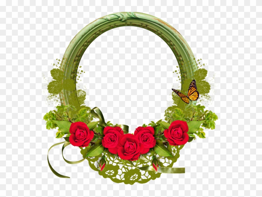 Bird Houses Painted, Painted Birdhouses, Rose Frame, - Love Aadil Name Clipart