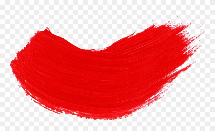Vector Paintbrush Swipe - Red Paint Brush Stroke Png Clipart