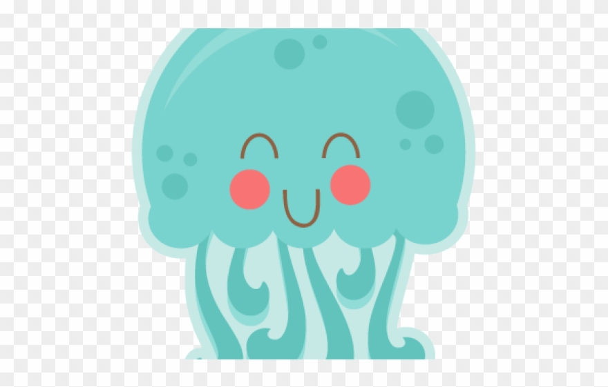 Jellyfish Clipart Happy Jellyfish - Transparent Background Jellyfish Clipart - Png Download