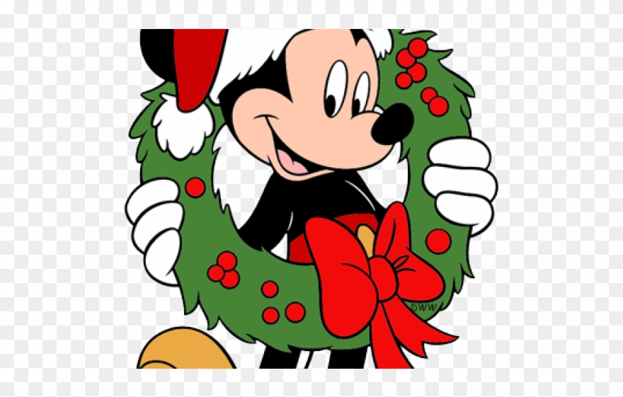 Mickey Caricaturas De Navidad Clipart