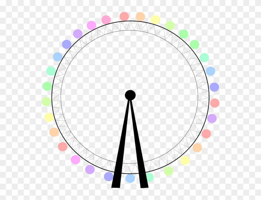 London Eye Clip Art At Clker - London Eye Clip Art - Png Download