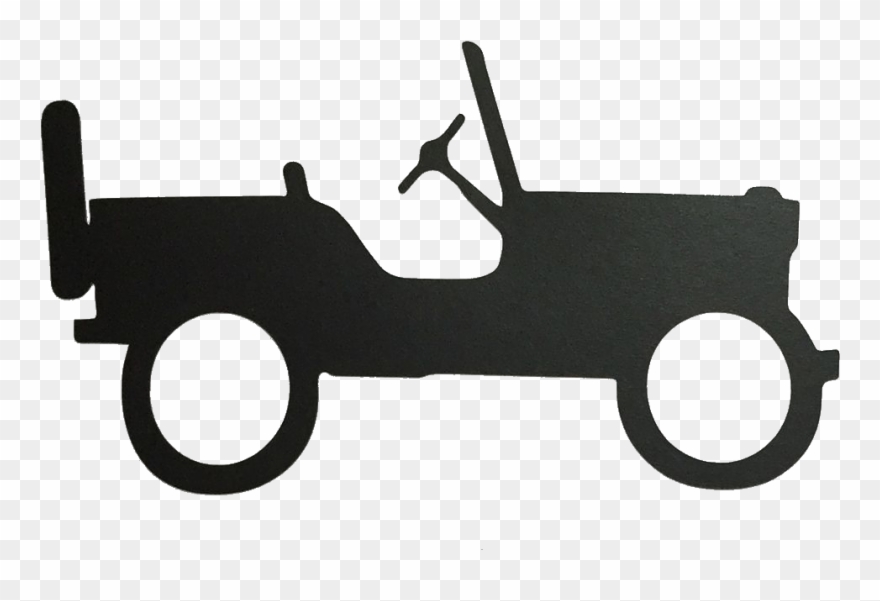 Jeep Clipart Vinyl Decal - Jeep Willys Bumper Sticker - Png Download
