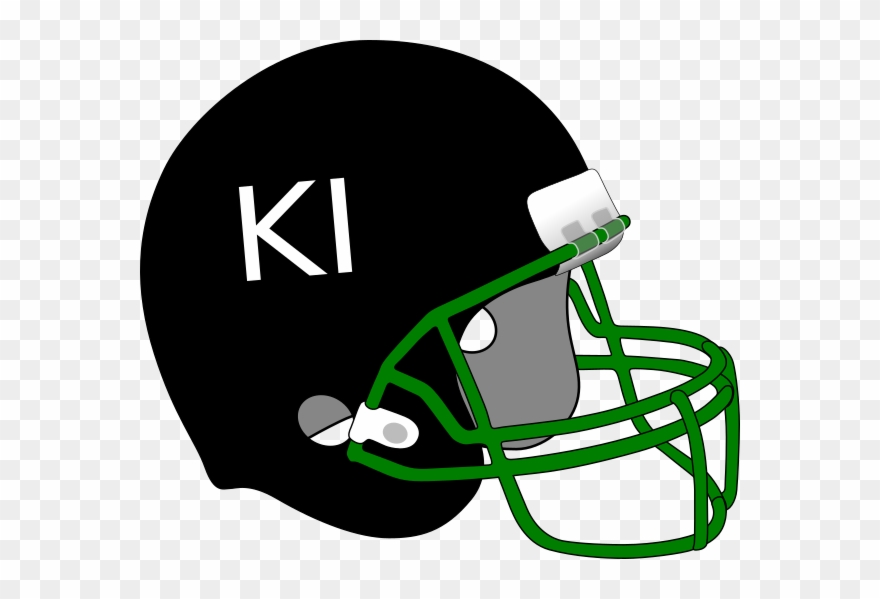 Black Football Helmet Clip Art - Png Download