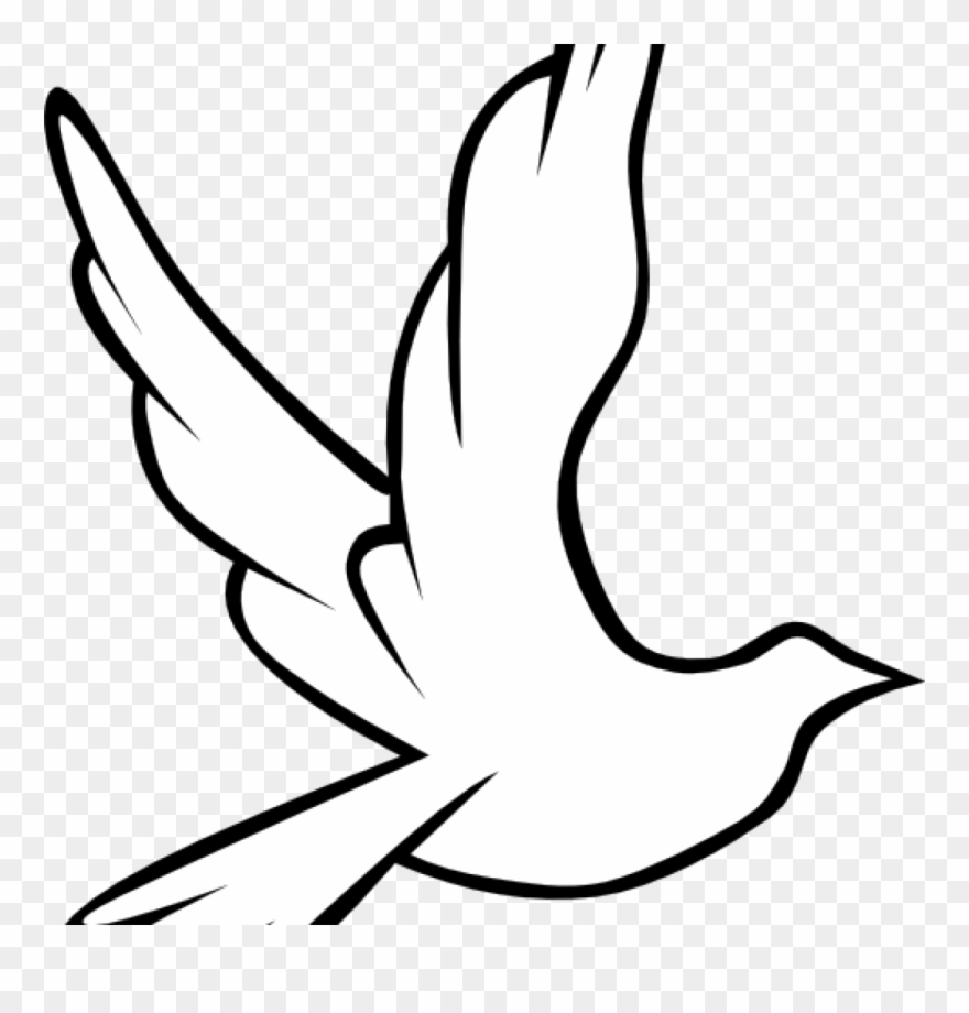 Dove Images Clip Art Rainbow Clipart Hatenylo - Holy Spirit Dove Drawing - Png Download