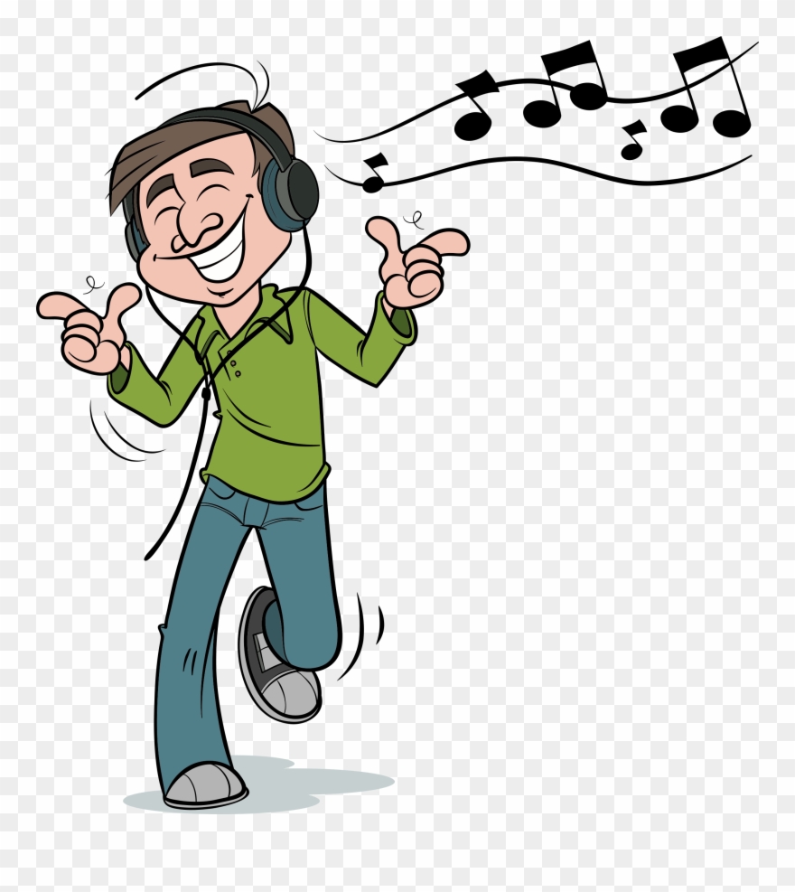 Listening Graphic Free - Listen To Music Clipart Gif - Png Download