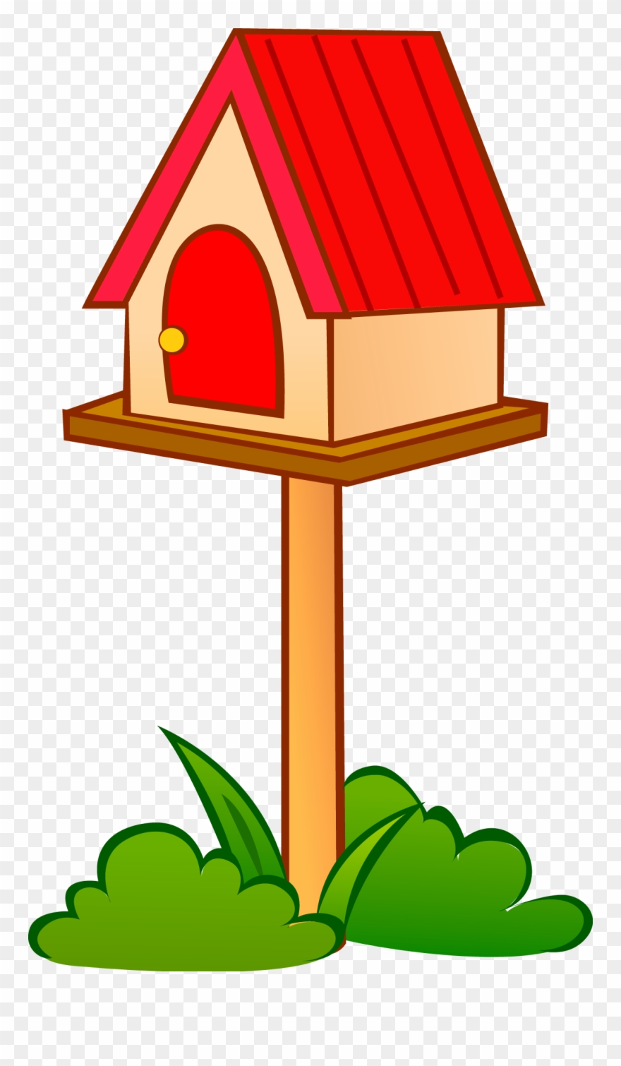 Jpg Free Library Illustration Bird House Transprent - Casas De Pajaros Animado Clipart