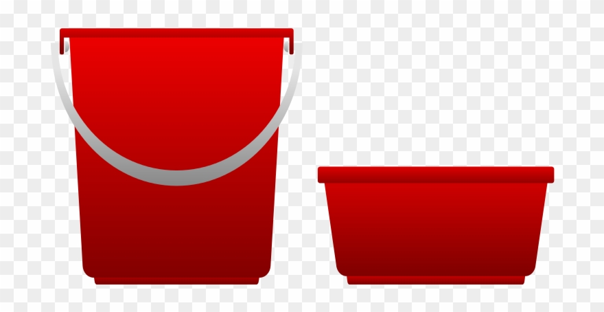 Free To Use &, Public Domain Bucket Clip Art - Red Bucket Clipart - Png Download