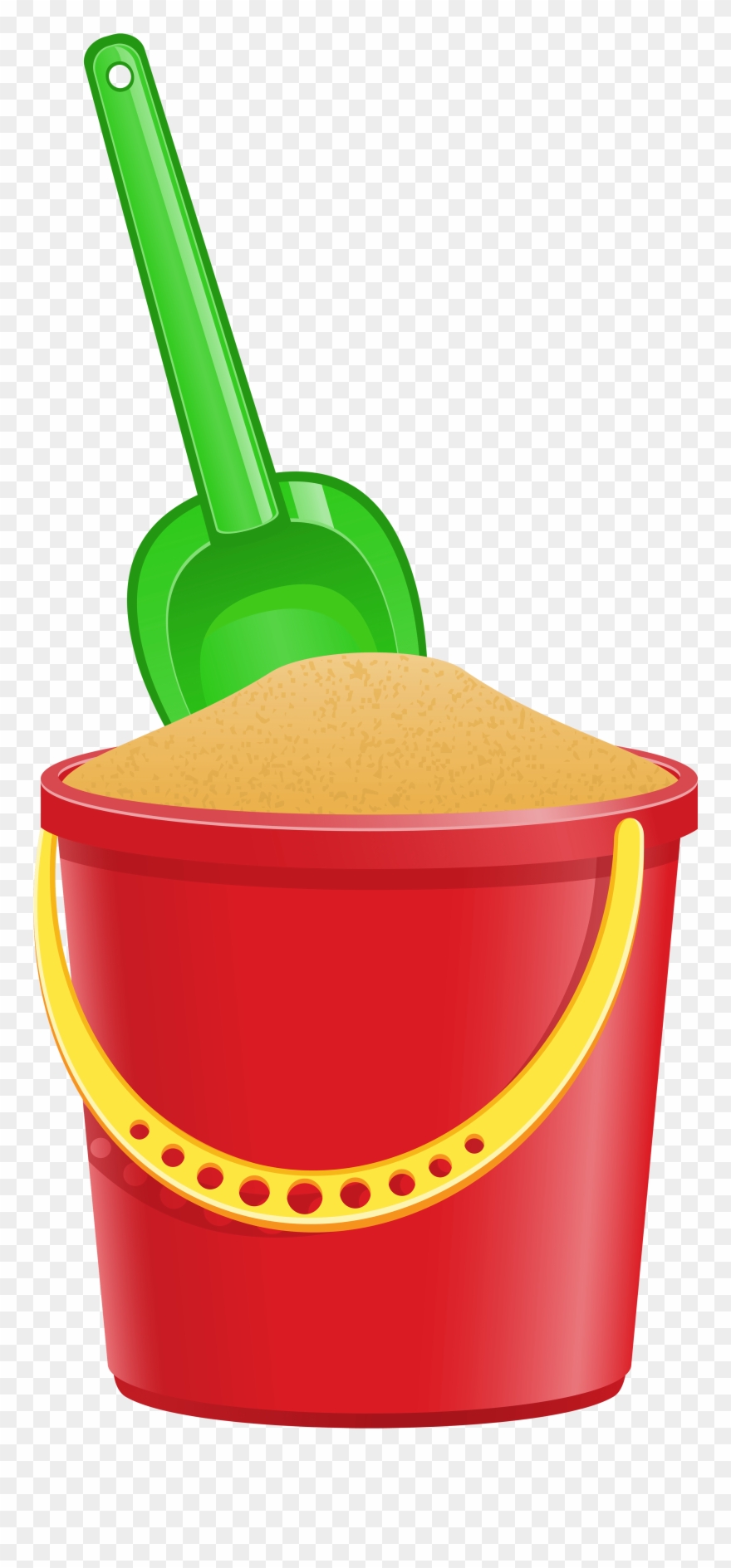Bucket Clipart Happy 5 Clip Art - Bucket And Shovel Transparent - Png Download