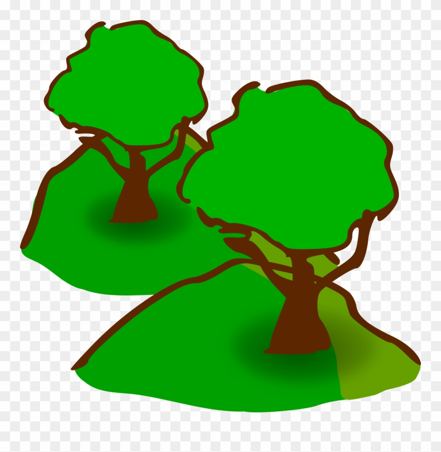 House On Hill - Tree Clip Art - Png Download