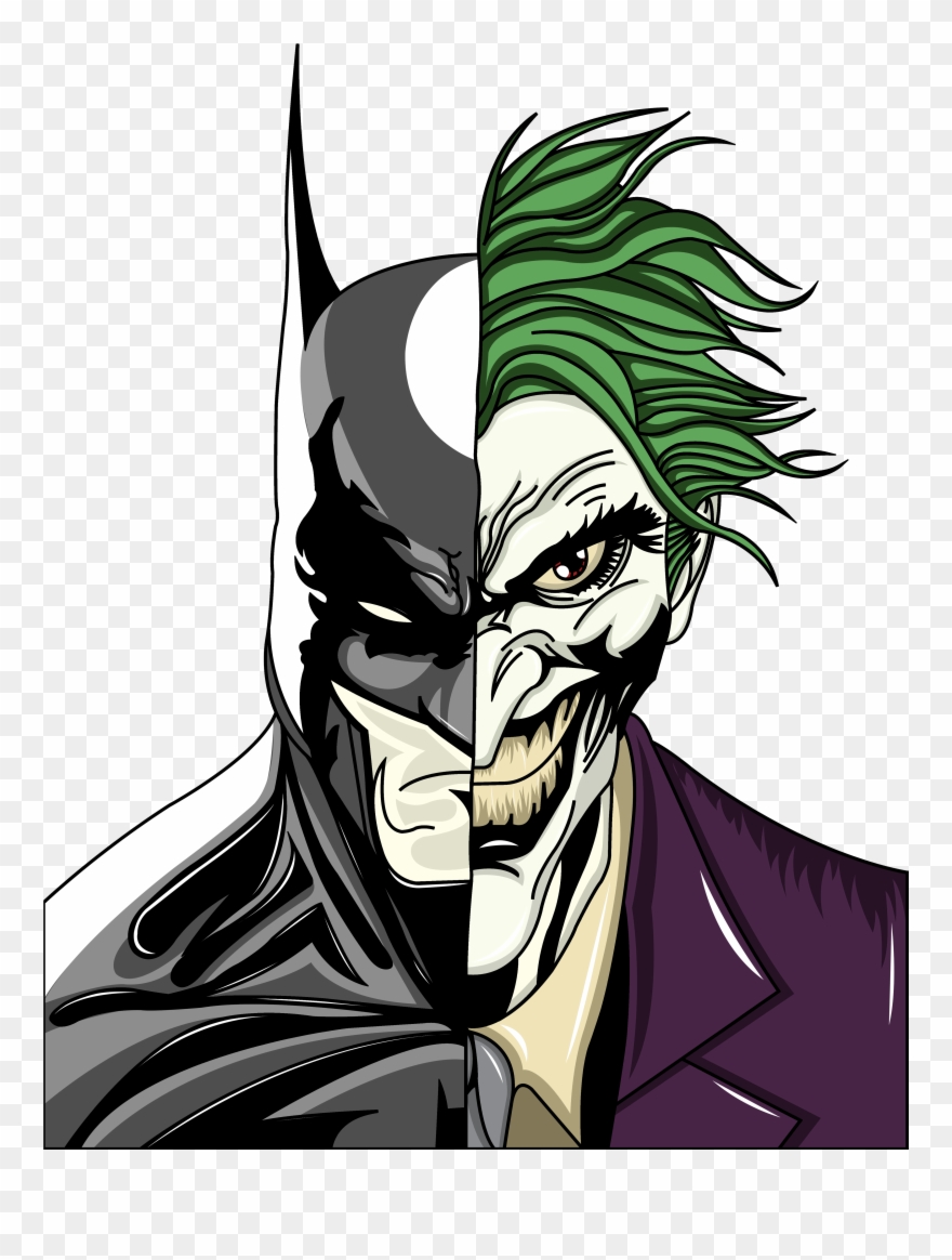 Clipart Of Owl - Batman Y Joker Dibujo - Png Download