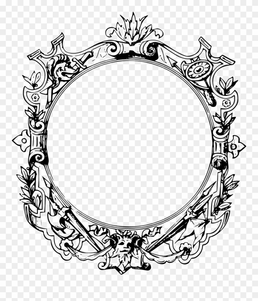 Decorative Borders Filigree Ornament Picture Frames - Wide Ornate Frames Transparent Clip Art - Png Download