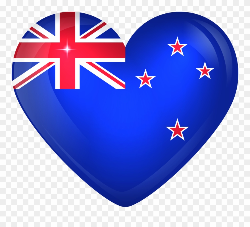 New Zealand Large Heart Flag Gallery Yopriceville High - New Zealand Flag Heart Clipart