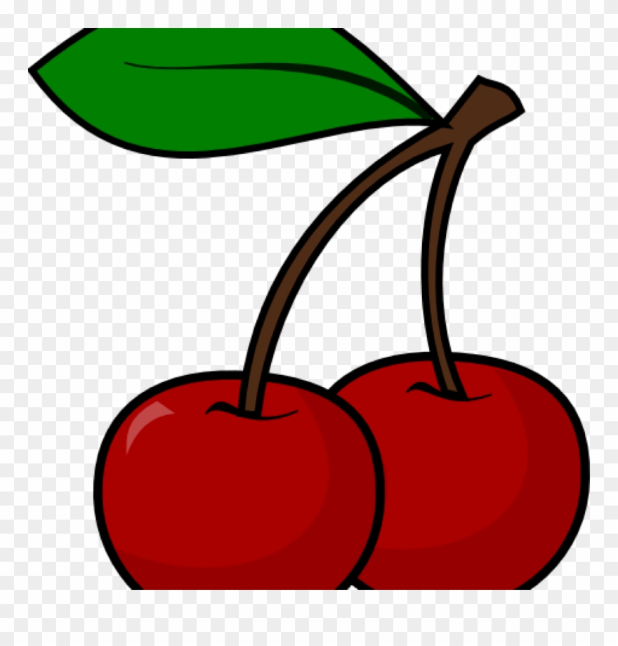 Cherry Clipart Black And White Letters Format Free - Cherry Clip Art - Png Download