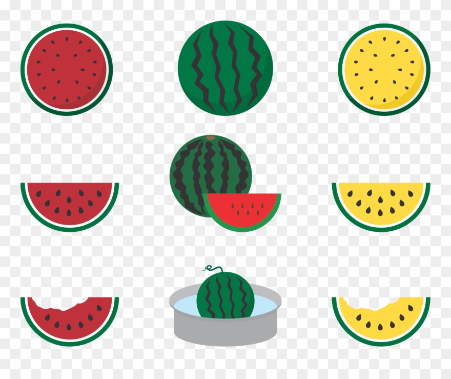スイカ イラスト Ai Clipart Watermelon Clip Art - Melons Clipart - Png Download