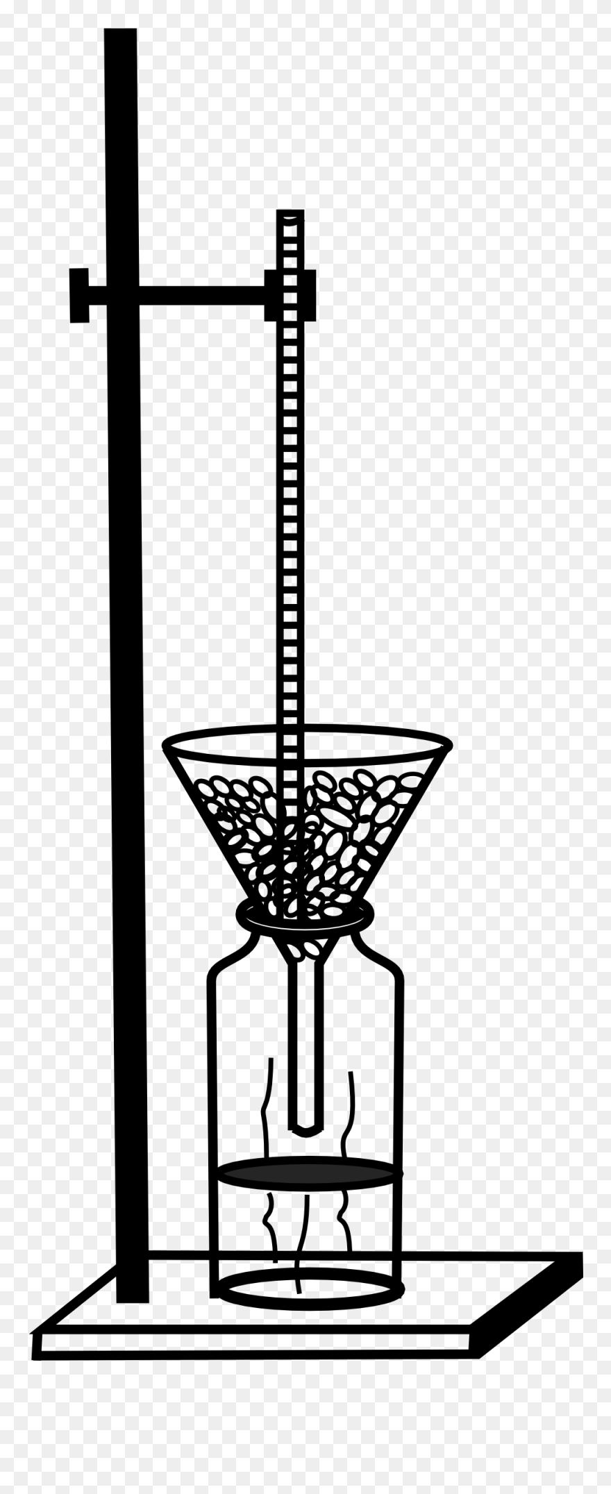 Retort Stand And Thermometer - Retort Stand With Thermometer Clipart