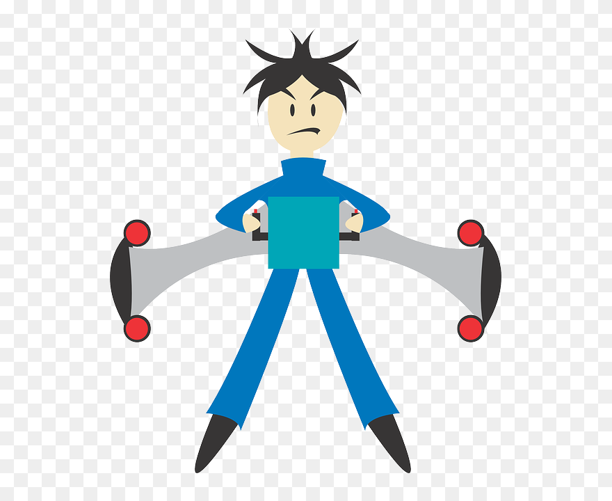 Man On Jet Pack Clipart - Png Download