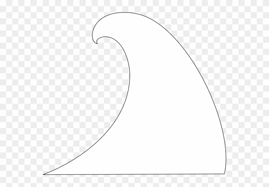 Clip Art White Wave - Png Download