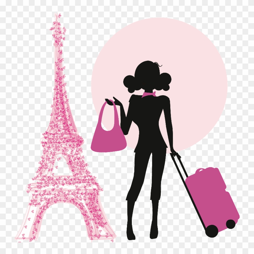 Dall Clipart Paris - Girl In Paris Png Transparent Png