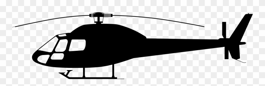 Helicopter Clipart - Helicopter Silhouette - Png Download