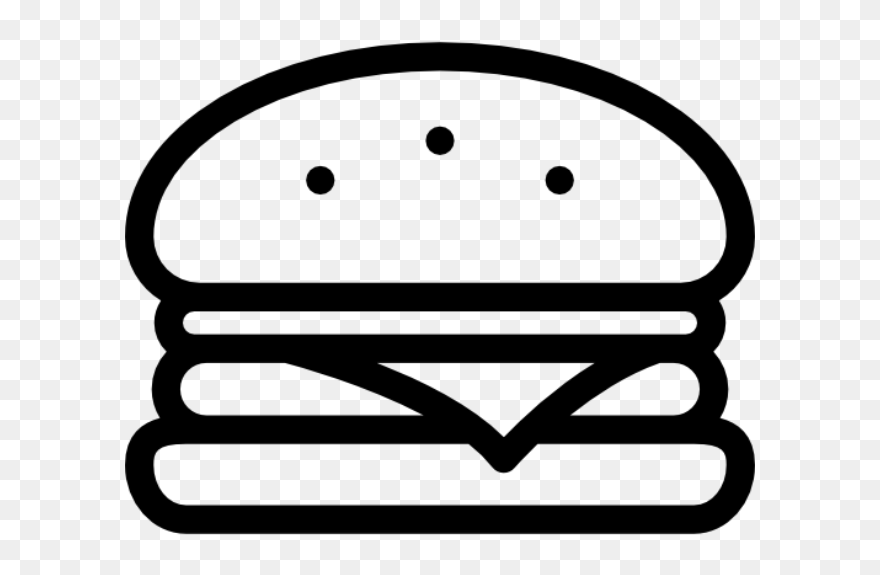 Nusr Et Home Onion Clip Art Black And White Lime Clip - Burger Drawing Black And White - Png Download