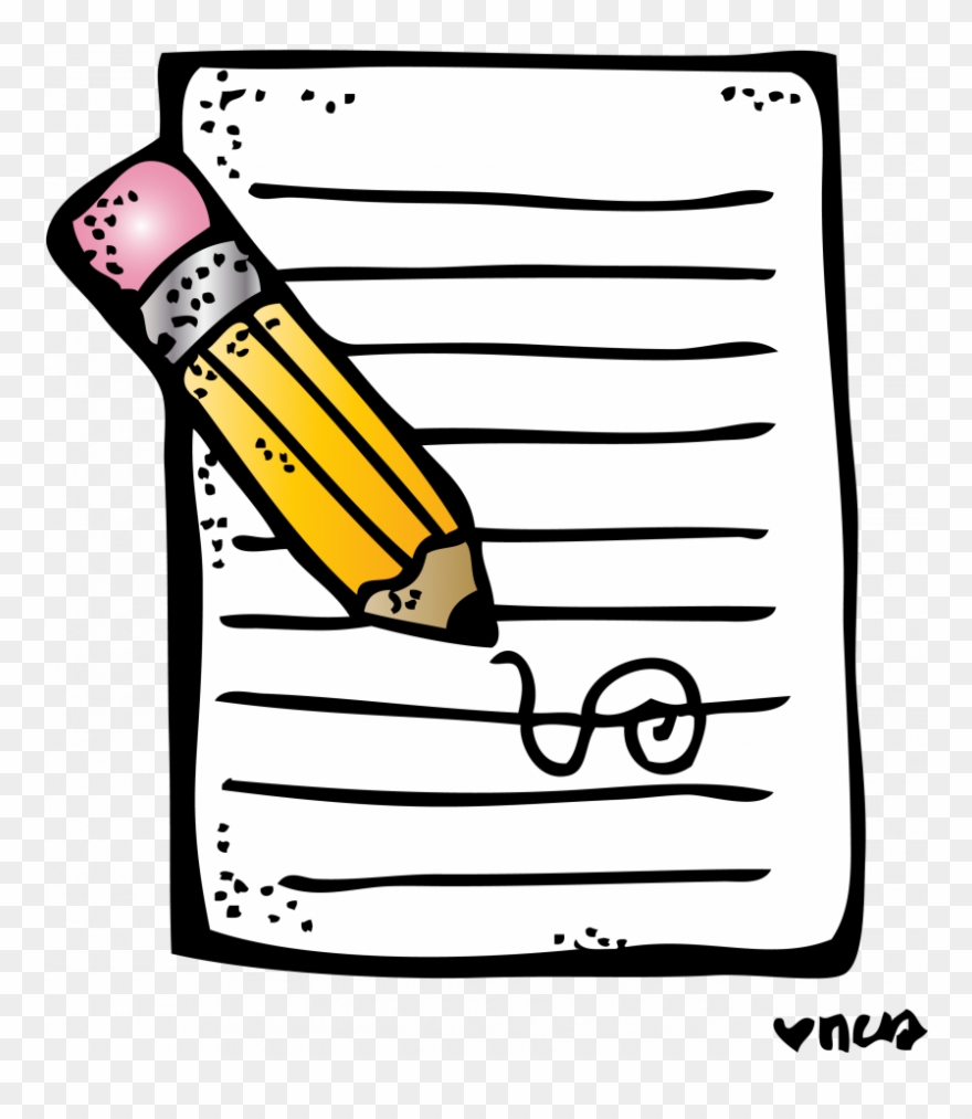 19 Clipart Homework Clip Black And White Doing Homework - Melonheadz Writing - Png Download