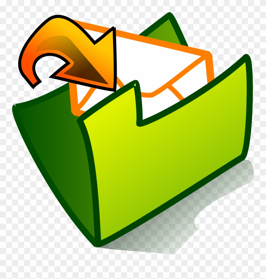 Homework Folder Clip Art - Outbox Clipart - Png Download