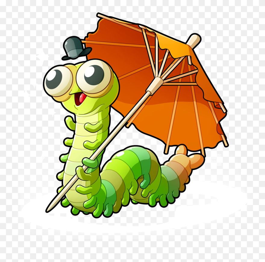 Caterpillar Clipart Funny - Caterpillar - Png Download