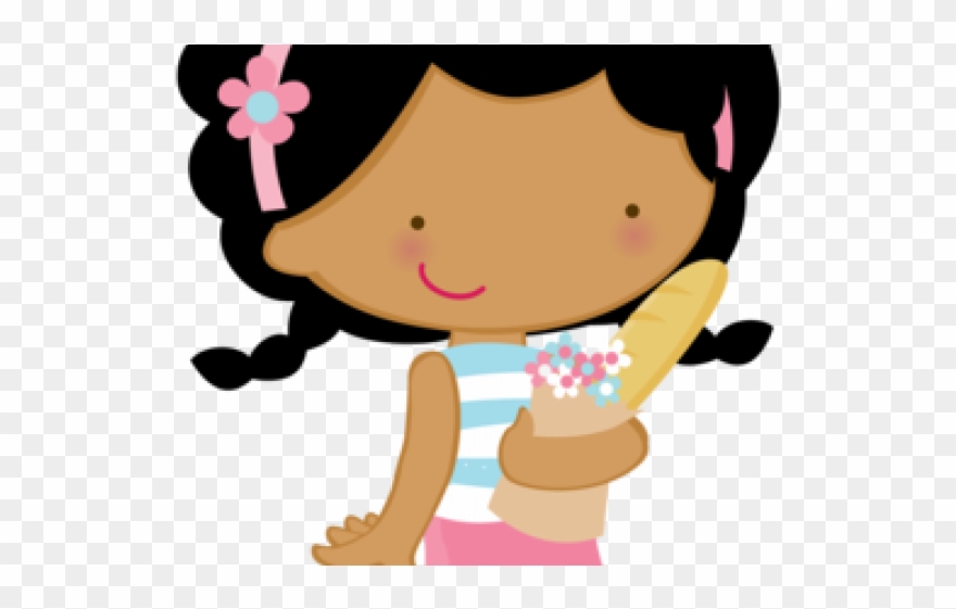 Paris Clipart Animated - Menina Confeiteira Vetor Png Transparent Png
