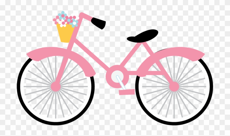Paris Clipart, Bike, Bicycle Art, Paris Party, - Pink Bicycle Clipart - Png Download