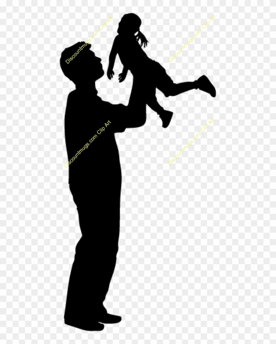Siluetas De Papa E Hija
